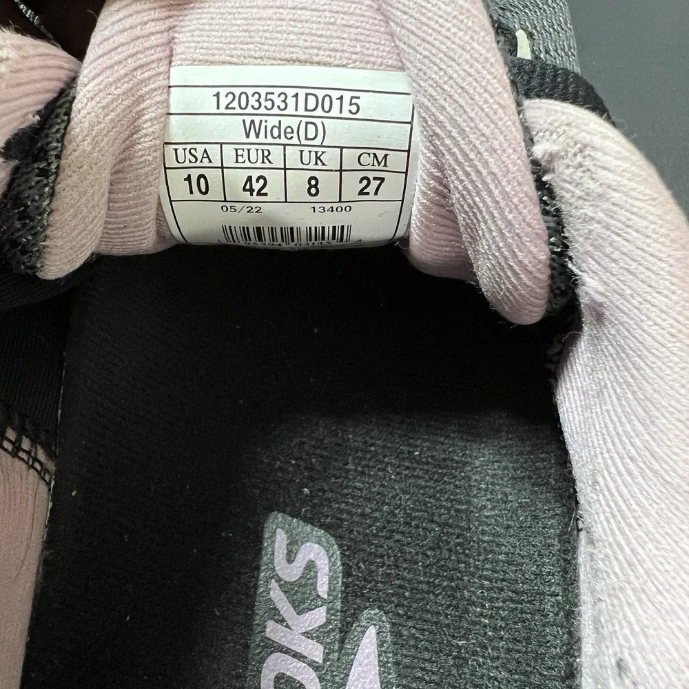 Brooks Adrenaline GTS 21 Black/Pink Running Shoes 1203291D528 Women's Size 10D